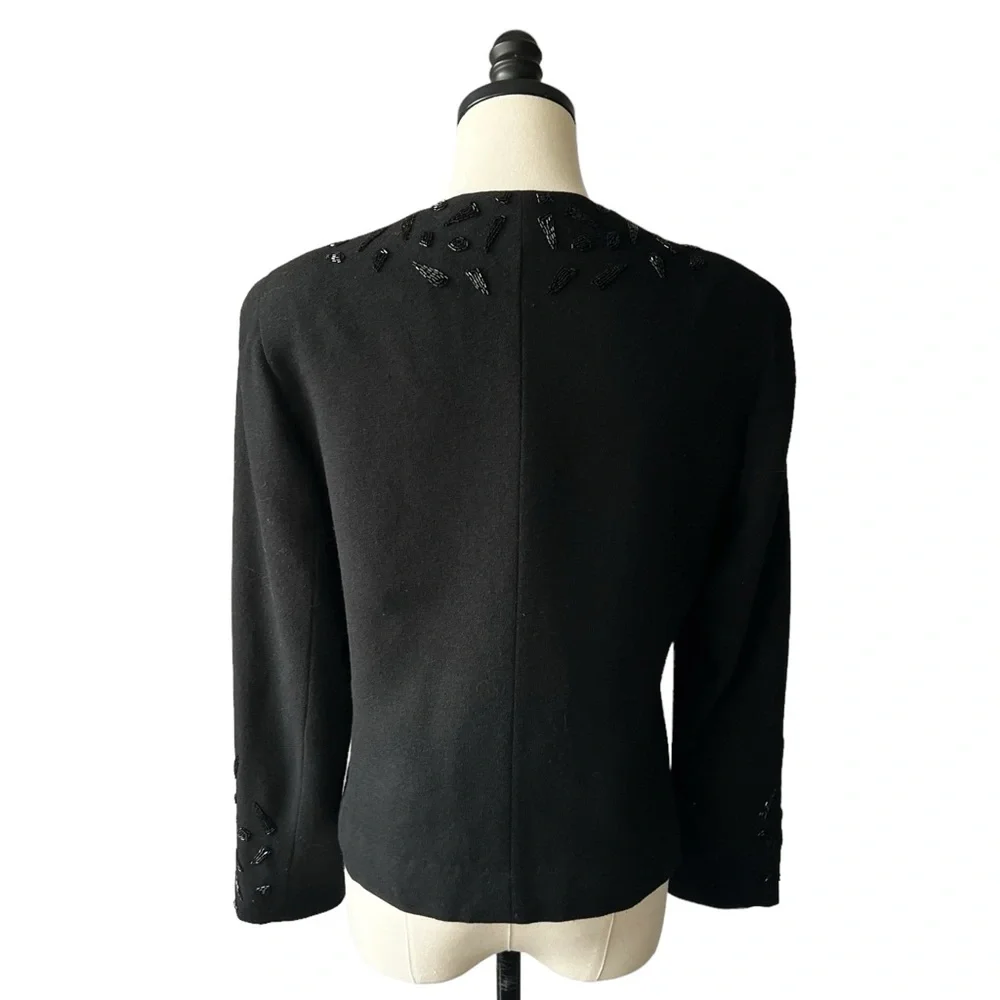 Christian Dior Vintage Wool Beaded Blazer | 8